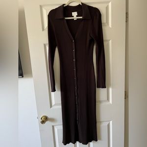 H&M Rib-Knit front dress